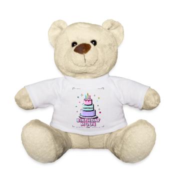gâteau d’anniversaire anniversaire - Nounours - blanc - Devant