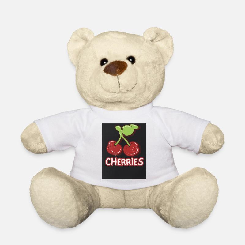 Insigne Duo Cherry Retro - Nounours - blanc