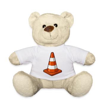 Kegelkunst Orange-Weiß Kegel - Nounours - blanc - Devant