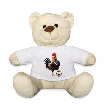 Coq de village ballon au pied - Teddy - Weiß - Vorne