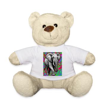 Elefant - Teddy - Weiß - Vorne