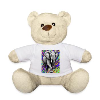 Elefant - Teddy - Weiß - Vorne