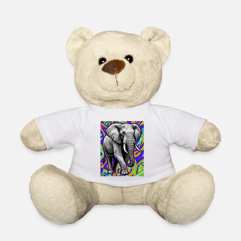 éléphant - Nounours - blanc