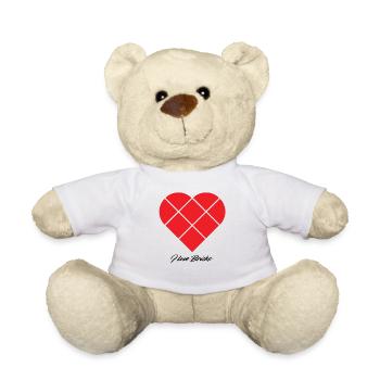 Blocs de pincement cardiaque - Nounours - blanc - Devant