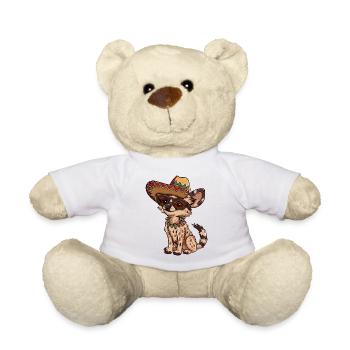 Sombrero drôle de hyène - Nounours - blanc - Devant