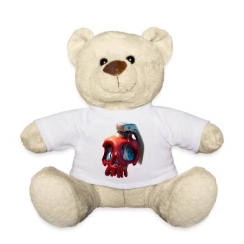 Roter Schädel mit VR-Headset - Teddy - Weiß - Vorne