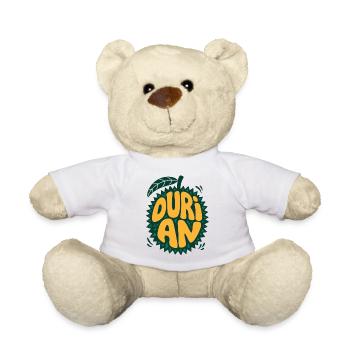 Durian Frucht Logo mit Stacheln - Teddy - Weiß - Vorne