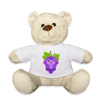 Fröhliche Traube Cartoon - Teddy - Weiß - Vorne