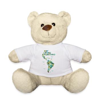 Soy Latino Americano Map Pride - Teddy Bear - white - Front