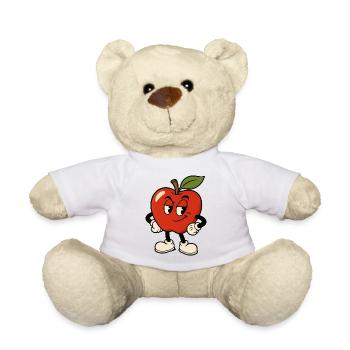Dessin animé Apple Charm - Nounours - blanc - Devant