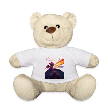 Cute&Deadly Dragon - Teddy Bear - white - Front