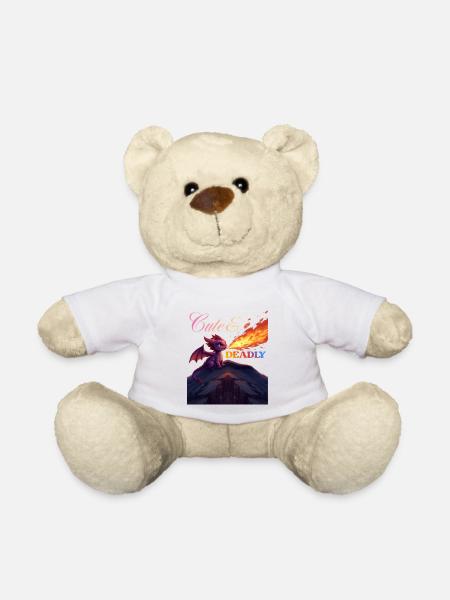 Niedlicher&tödlicher Drache - Teddy - Weiß