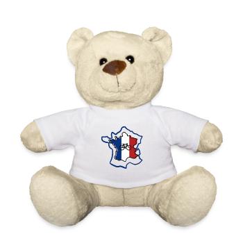 France Cycling – Conception de cyclistes - Nounours - blanc - Devant