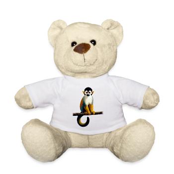 Squirrel monkey - Teddy Bear - white - Front