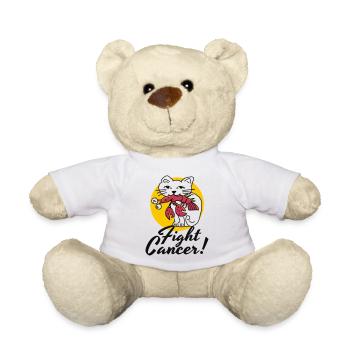 Katze kämpft gegen Krebs - Teddy - Weiß - Vorne