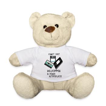 Retro Tech Humor Altersklasse - Teddy - Weiß - Vorne