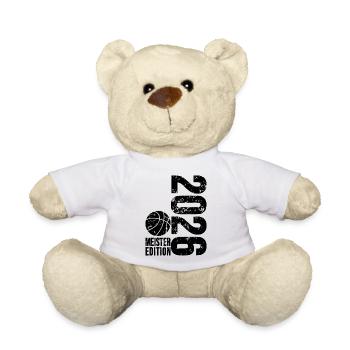 Basketball Meister Edition 2026 in schwarz  - Teddy - Weiß - Vorne