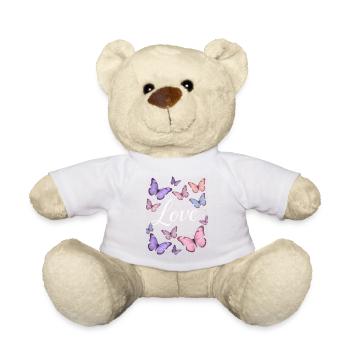 Lila Liebe: Schmetterlingszauber - Teddy - Weiß - Vorne