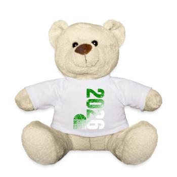 Basketball Champion Shirt 2026, green white - Teddy Bear - white - Front