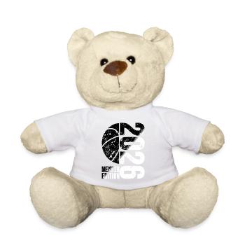 Basketball Master Shirt 2026, black and white - Teddy Bear - white - Front