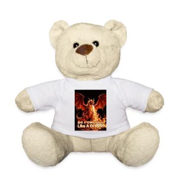 Stark Wie Ein Drache Feuersturm - Teddy - Weiß - Vorne