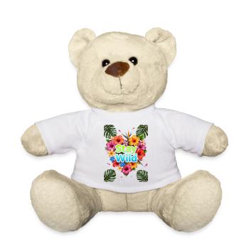 Stay Wild Tropical Flowers - Teddy Bear - white - Front