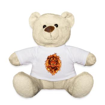 Be Fearless Flame Lion - Teddy Bear - white - Front