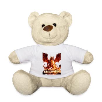 Be as powerful as a dragon - Teddy Bear - white - Front