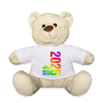 Volleyball Master Shirt 2026, rainbow bag - Teddy Bear - white - Front