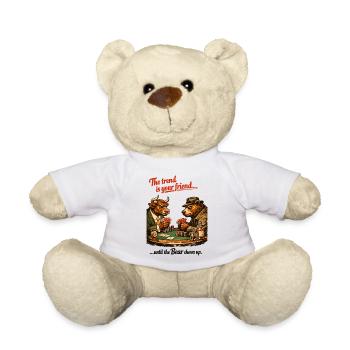 Bull & Bear Poker: The Trend Is Your Friend - Teddy Bear - white - Front
