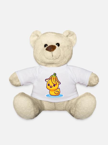 Sonneniges Entlein am Wasser - Teddy - Weiß