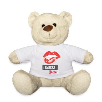 Zodiac sign Leo - Teddy Bear - white - Front