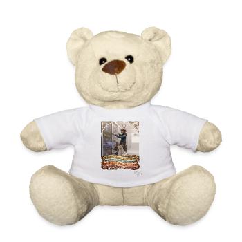 Heuschrecke JOGUE Software Entwickler IT Pop Art - Teddy - Weiß - Vorne