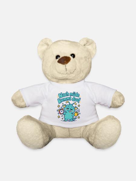 Nach müde kommt doof. Kleines Monster - Teddy - Weiß