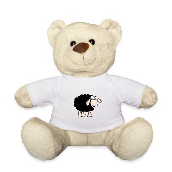 Black sheep - Teddy Bear - white - Front