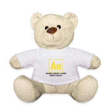 Gold Digger Gold Panning Gold Mining Designs - Teddy Bear - white - Front