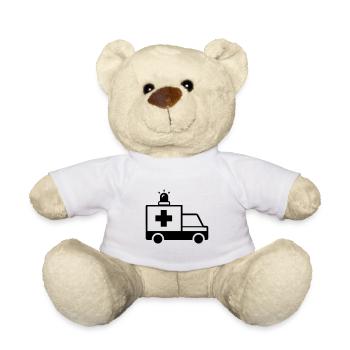 Krankenwagen Ambulance - Teddy - Weiß - Vorne