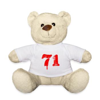 71 Zahl Symbol - Teddy - Weiß - Vorne