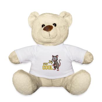 Possum design for opossum lovers and possum - Teddy Bear - white - Front