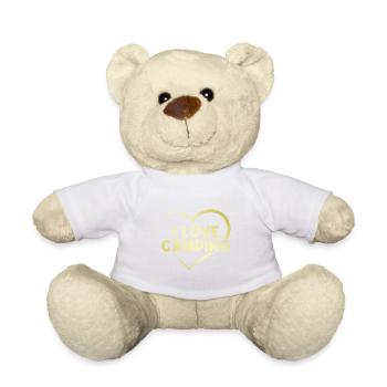 Ich liebe Camping Herz - Teddy - Weiß - Vorne