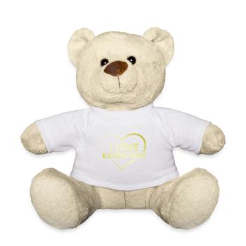 Ich liebe Kick Boxing Herz - Teddy - Weiß - Vorne