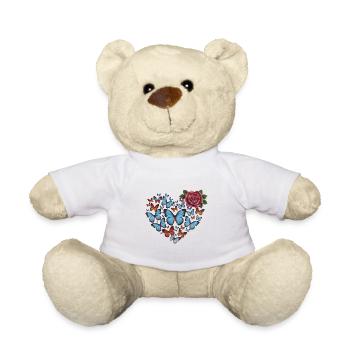 Heart of butterflies - Teddy - Weiß - Vorne
