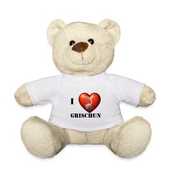 J’adore Grischun - Nounours - blanc - Devant