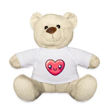 Coeur Amour Amour - Nounours - blanc - Devant