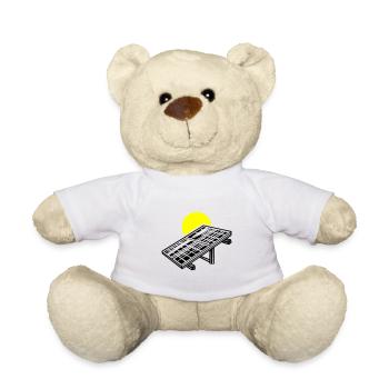 Solar Energy Panels - Teddy Bear - white - Front