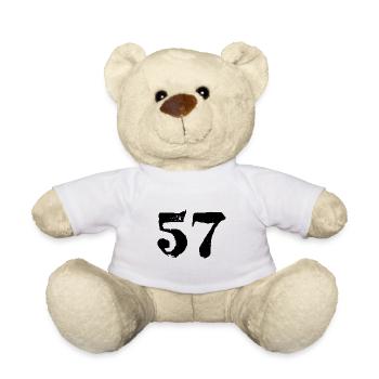 57 number jersey - Teddy Bear - white - Front