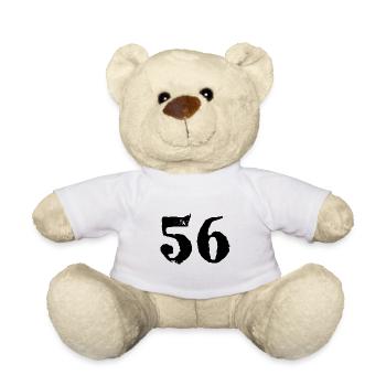56 Number jersey - Teddy Bear - white - Front