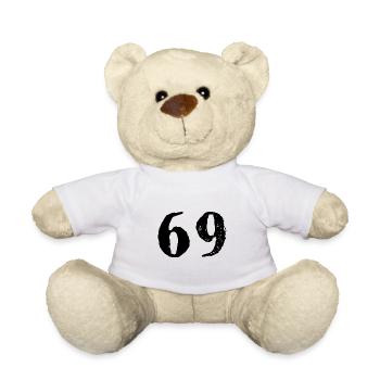 69 Zahl Trikot - Teddy - Weiß - Vorne