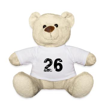26 number jersey - Teddy Bear - white - Front