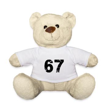 67 Zahl Trikot - Teddy - Weiß - Vorne